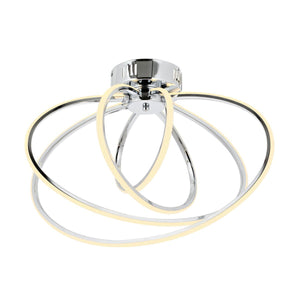 Plafoniera Led HubRom, VARNA Crom 5404-5086-51 55x59 cm 60 W / 4000 K Lumina Calda,Rece,Neutra