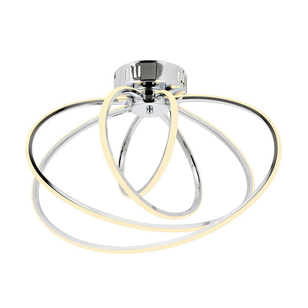 Plafoniera Led HubRom, VARNA Crom 5404-5086-51 55x59 cm 60 W / 4000 K Lumina Calda,Rece,Neutra