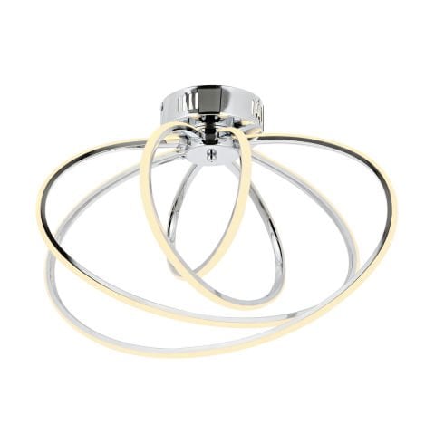 Plafoniera Led HubRom, VARNA Crom 5404-5086-51 55x59 cm 60 W / 4000 K Lumina Calda,Rece,Neutra