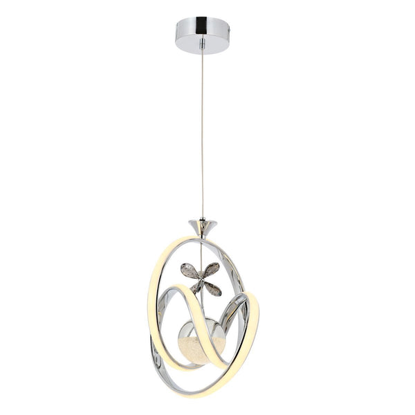 Lustra Led HubRom, VEGA Crom 5001-0377-51 40x30xHmax90 cm Lumina Calda,Rece,Neutra