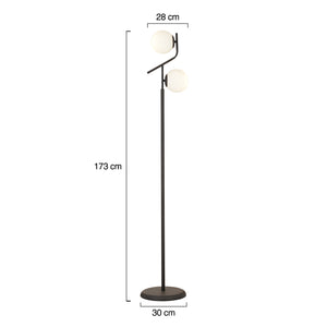 Lampader HubRom, VELAR 3674-01-BL 27x173 cm 1xE27-60W Negru