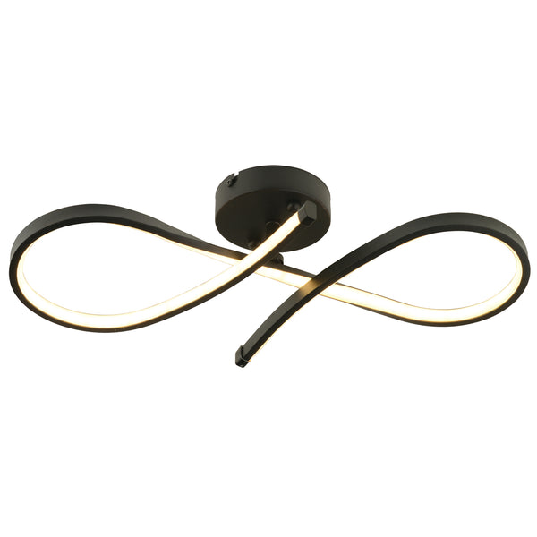 Plafonieara Led HubRom, VETTO Negru 3843-01-BL 52x11 cm 38 W / Lumina Calda,Rece,Neutra 0