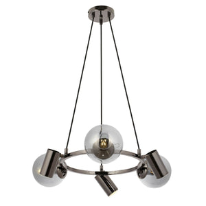 Lustra HubRom, ZER 5006-1802-82 60x40-80 cm 3xE27-60W-3xGU-10 Fume