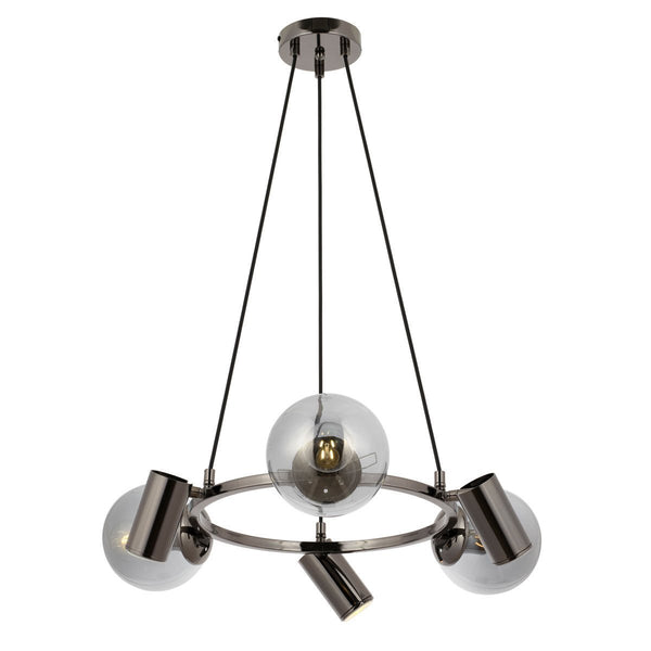 Lustra HubRom, ZER 5006-1802-82 60x40-80 cm 3xE27-60W-3xGU-10 Fume