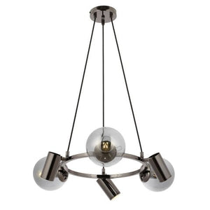 Lustra HubRom, ZER 5006-1802-82 60x40-80 cm 3xE27-60W-3xGU-10 Fume