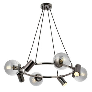 Lustra HubRom, ZER 5008-1802-82 80x30-100 cm 4xE27-60W-4xGU-10 Antiq