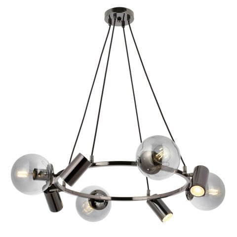 Lustra HubRom, ZER 5008-1802-82 80x30-100 cm 4xE27-60W-4xGU-10 Antiq