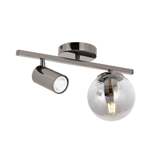 Lustra HubRom, ZER 5402-1802-82 40x15xHmax20 cm 1xE27-60W-1xGU-10 Fume