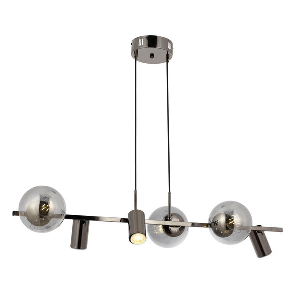 Lustra HubRom, ZER 5406-1802 -82 40x15xHmax20 cm 3xE27-60W-3xGU-10 Fume