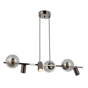 Lustra HubRom, ZER 5406-1802 -82 40x15xHmax20 cm 3xE27-60W-3xGU-10 Fume