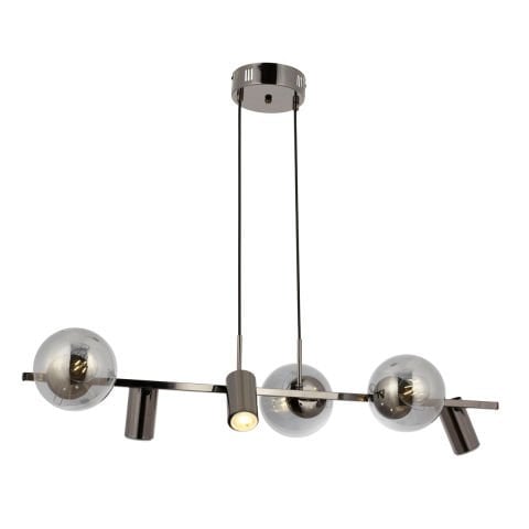 Lustra HubRom, ZER 5406-1802 -82 40x15xHmax20 cm 3xE27-60W-3xGU-10 Fume